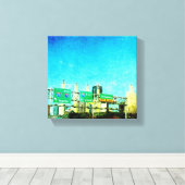 カンザスシティハイウェイ キャンバスプリント (インサイチュ (ウッドフロア))