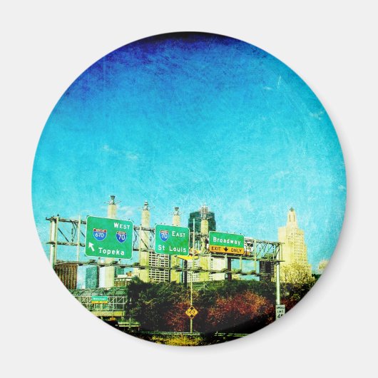 カンザスシティハイウェイ マグネット (正面)