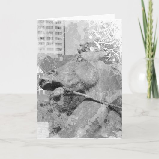 カンザスシティプラザホースブラックアンドホワイト カード (正面)