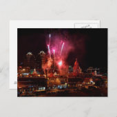カンザスシティプラザライツポストカード上の花火 ポストカード (正面/裏面)