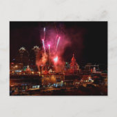 カンザスシティプラザライツポストカード上の花火 ポストカード (正面)