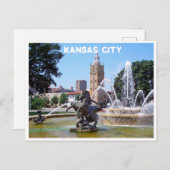 カンザスシティプラザ噴水フォトポストカード ポストカード (正面/裏面)