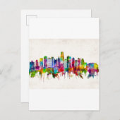 カンザスシティミズーリのスカイライン インビテーションポストカード (正面/裏面)