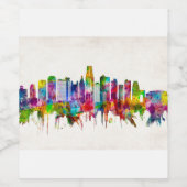 カンザスシティミズーリのスカイライン ワインラベル (シングルラベル)