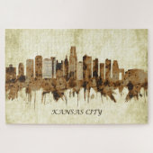 カンザスシティミズーリの街並み ジグソーパズル (横)