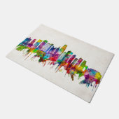 カンザスシティミズーリスカイライン ドアマット (アングル)