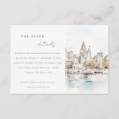 カンザスシティミズーリ水の色結婚の詳細 エンクロージャーカード (正面)