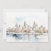 カンザスシティミズーリ水彩リハーサルディナー 招待状 (裏面)