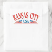 カンザスシティミズーリ 長方形シール (バッグ)