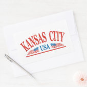 カンザスシティミズーリ 長方形シール (封筒)