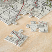 カンザスシティミズーリ(1920年)のヴィンテージの地図 ジグソーパズル (側面)