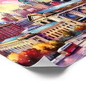 カンザスシティミズーリUSAトラベルプレースウォーター色 ポスター (角)