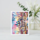 カンザスシティミズーリUSA有名なプレイスウォーターカラー ポストカード (スタンド正面)