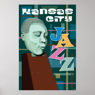 カンザスシティランドマーク: KCジャズ – 24 x 36 ポスター