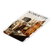 カンザスシティヴィンテージ旅行水の色 マグネット (左側)