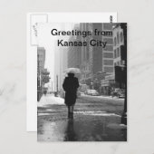 カンザスシティーからの挨拶カンザスシティーヴィンテージ ポストカード (正面/裏面)