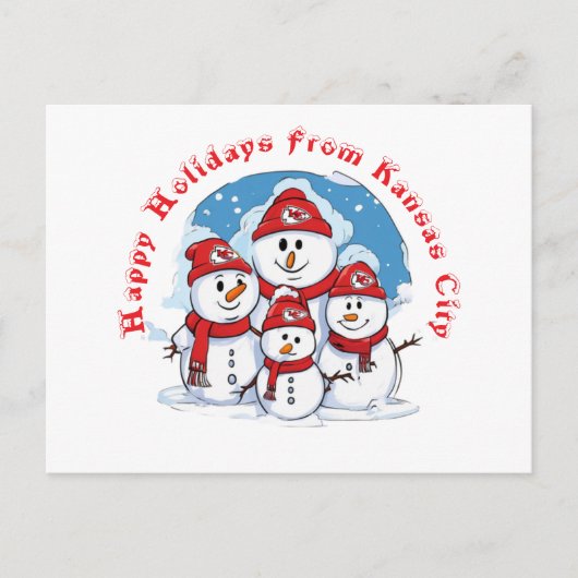 カンザスシティーからハッピーホリデー ポストカード (正面)