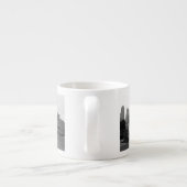 カンザスシティーのダウンタウンスカイライン – 白黒の写真 エスプレッソカップ (裏面)