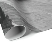 カンザスシティーのダウンタウンスカイライン – 白黒の写真 ラッピングペーパー (ロールコーナー)