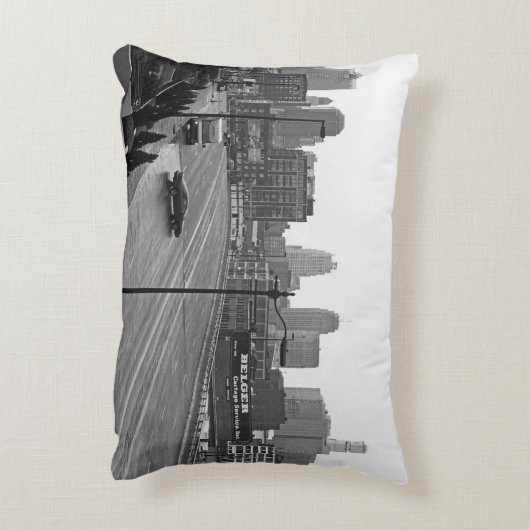 カンザスシティーのダウンタウン アクセントクッション (裏面(縦))