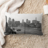 カンザスシティーのダウンタウン ランバークッション (ブランケット)