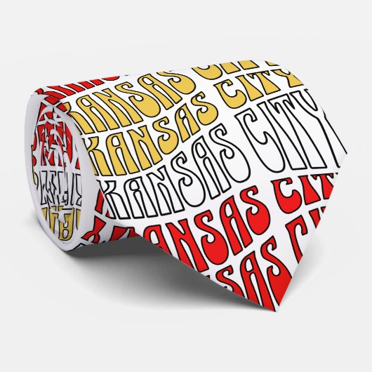 カンザスシティーのチーフのカラーがネクタイのスーツ ネクタイ (ロール)