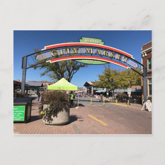 カンザスシティーの市市場 ポストカード (正面)