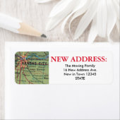 カンザスシティーの新しい住所ラベル ラベル (インサイチュ)