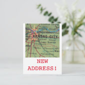 カンザスシティーの新住所のお知らせ 案内ポストカード (スタンド正面)