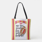 カンザスシティーはサッカーの準備ができている トートバッグ (裏面)