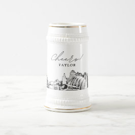 カンザスシティーパーソナライズされたギフトビアスタイン ビールジョッキ