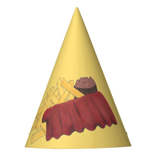 カンザスシティーメンフィスBBQバーベキュースペアリブグルメ パーティーハット (正面)