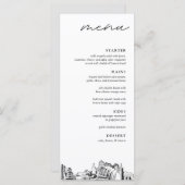 カンザスシティーモダンス結婚・スカイラインのディナー メニュー (正面/裏面)