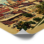 カンザスシティーヴィンテージ旅行ポスター ポスター (角)