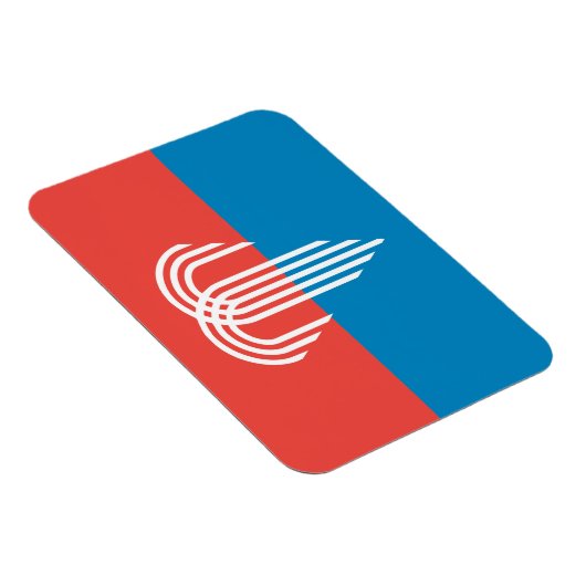 カンザスシティー州旗とフレキシブルなフォトマグネット マグネット (右側)