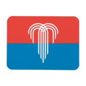 カンザスシティー州旗とフレキシブルなフォトマグネット マグネット (横)