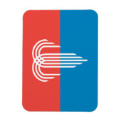 カンザスシティー州旗とフレキシブルなフォトマグネット マグネット (縦)