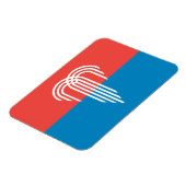 カンザスシティー州旗とフレキシブルなフォトマグネット マグネット (左側)