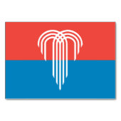 カンザスシティー州旗と愛国的なテーブルカード テーブルナンバー (裏面)