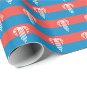 カンザスシティー州旗と愛国的な包装紙 ラッピングペーパー (ロールコーナー)