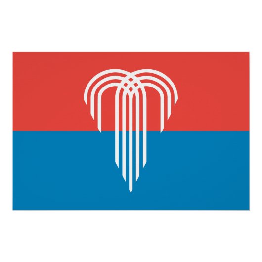 カンザスシティー州旗の愛国的な壁のポスター ポスター (正面)