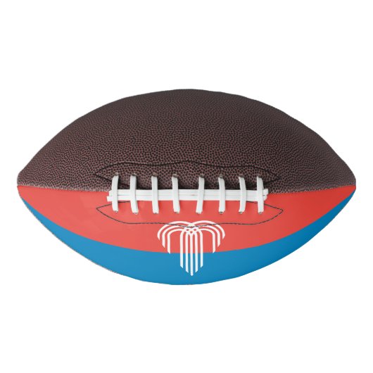 カンザスシティー州旗を持つアメリカンフットボール アメリカンフットボール (正面)