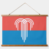 カンザスシティー州旗を持つウォールタペストリー 吊り下げ型タペストリー (正面)