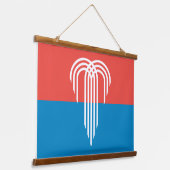 カンザスシティー州旗を持つウォールタペストリー 吊り下げ型タペストリー (傾斜あり)