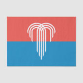 カンザスシティー州旗を持つ愛国的ティッシュペーパー 薄葉紙 (正面)