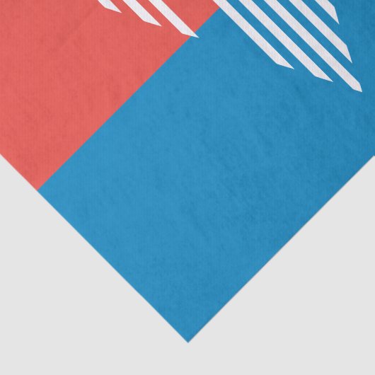 カンザスシティー州旗を持つ愛国的ティッシュペーパー 薄葉紙 (詳細)