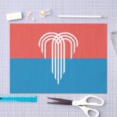 カンザスシティー州旗を持つ愛国的ティッシュペーパー 薄葉紙 (クラフト)