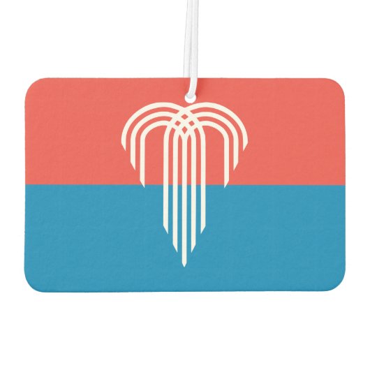 カンザスシティー州旗を持つ車の空気フレッシュ カーエアーフレッシュナー (裏面)