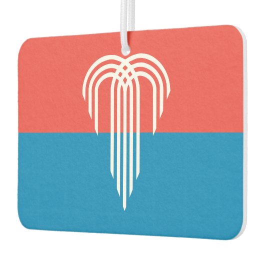 カンザスシティー州旗を持つ車の空気フレッシュ カーエアーフレッシュナー (左)