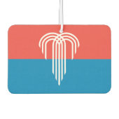 カンザスシティー州旗を持つ車の空気フレッシュ カーエアーフレッシュナー (正面)